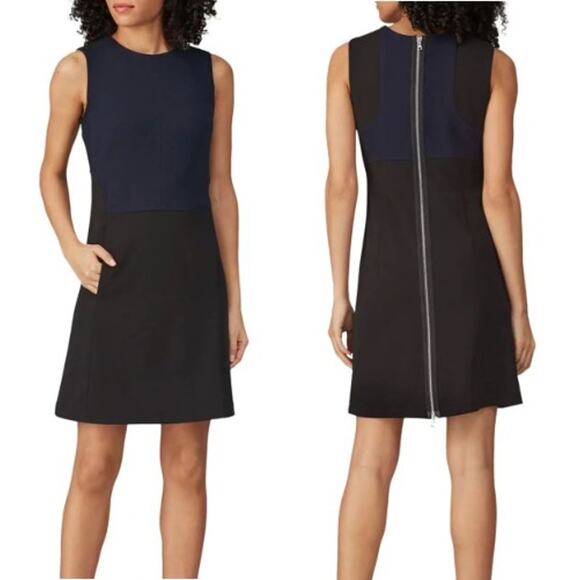 KF/KaufmanFranco Collective Dresses & Skirts - KaufmanFranco Collective Zip Up Colorblock Mini Sheath Dress Women's Size 4